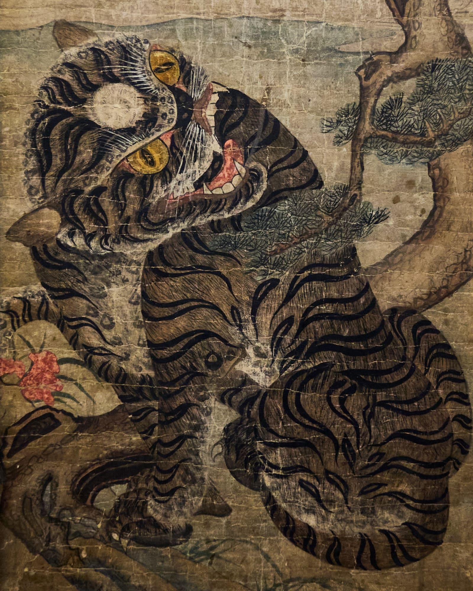 首爾韓國民畫虎圖・角度 8